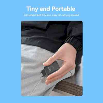 Зарядний пристрій 2xUSB 38W PD,QC3.0 (USB-C+USB-A) чорний Vention Винница