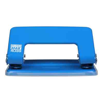 Дырокол Buromax металлический JOBMAX, до 10 листов, 100 х 55 х 50 мм, синий (BM.4039-02) Винница