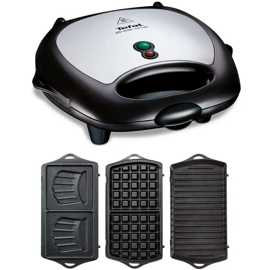 Бутербродниця Tefal SW614831 чорний із сріблястим Харків - фото 17