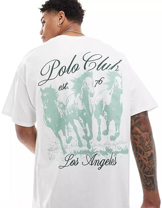 Футболка мужская с принтом  46 Белая 2664092820 Днепр - изображение 1