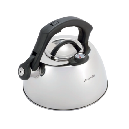 Чайник 3л нержавіюча сталь зі свистком з нейлоновою ручкою 1077 KAMILLE Житомир