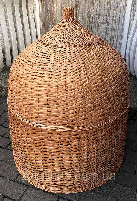 Плетена люстра з лози велика у формі дзвона Київ - фото 6