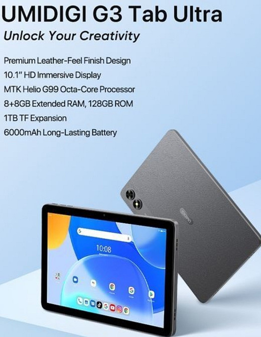 UMIDIGI G3 Tab Ultra 8/128GB Helio G99 10.1