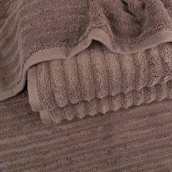 Рушник махровий GM Textile 50x90см Преміум якості Зеро Твіст 550г/м2 (Шоколад) Суми