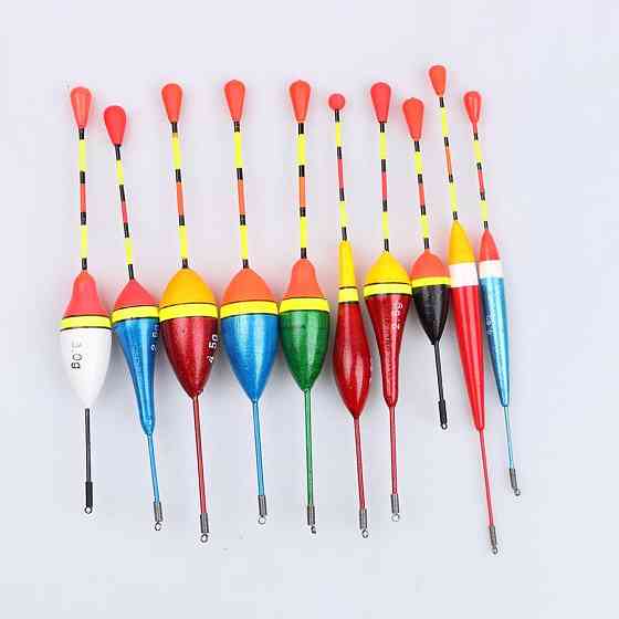 Овальні поплавки для рибалки 10 шт, пінопластові Київ