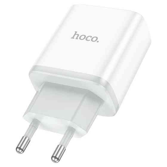 Мережевий зарядний пристрій HOCO C105A Stage dual port PD20W+QC3.0 charger White Одеса