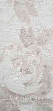 Шпалери метрові вінілові на флізеліні A.S.Creation Flowers Symphony 1.06x10 м квіти півонії великі бежеві 79070-4 Київ