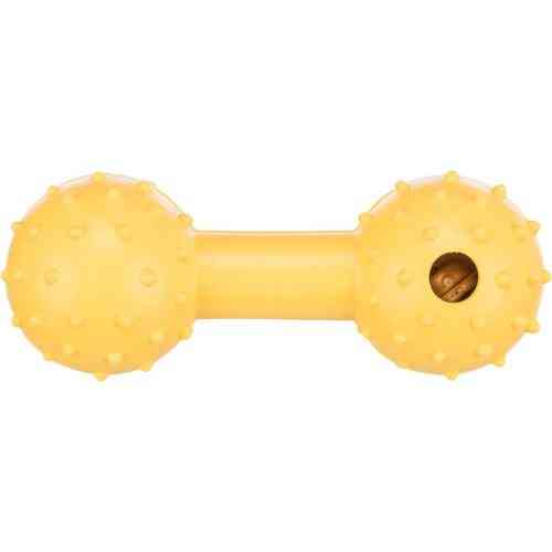 Игрушка Trixie Dog Toy Dumbbell для собак Гантель с колокольчиком резина 12 см Киев