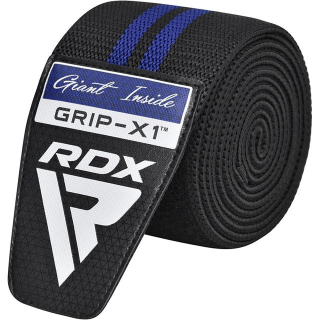 Бинти на коліна RDX GYM KNEE WRAP R11 BLACK/BLUE Каменское - изображение 2