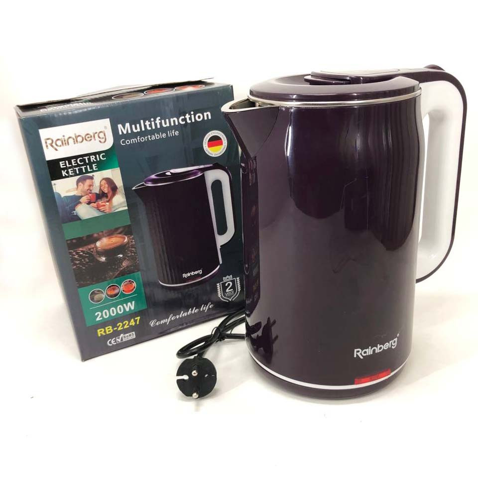 Чайник електричний Rainberg RB-2247 2000Вт 2л Purple LU-23 Івано-Франківськ - фото 1