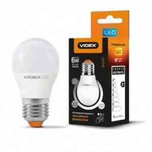 Лампа G45eD3 6W E27 4100К 220V з регулюванням яскравості LED Videx Житомир