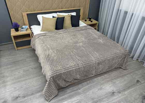 Плед-покривало Кубик 200х220 см (+-10см) Світло-сірий (87-228) Київ