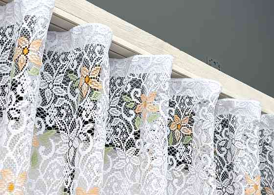 Кухонна арка VR-Textil № 000к жакард білий 300х195 см (51-256) Київ