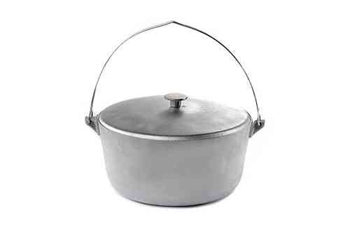 Алюмінієвий котел СИЛА 6 л з кришкою та ручкою, діаметр 265 мм — легкий і міцний для туризму Харків