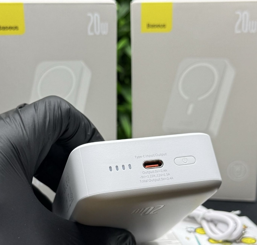 Павербанк магнетик Базеус Baseus 20000 mAh 20w powerbank павер. Київ - фото 3