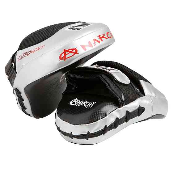 Лапи боксерські TITLE Boxing Aerovent Anarchy Punch Mitts Black/Silver Каменское