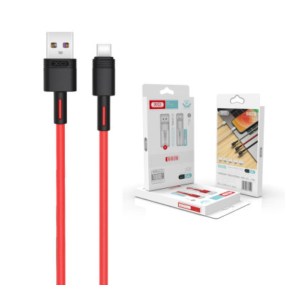 Дата кабель USB 2.0 AM to Micro 5P 1.0m 5A red XO (NB166-M-1-RD) Винница - изображение 2