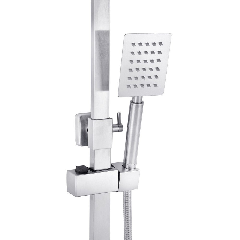 Душова система без змішувача Kroner KRP Edelstahl Kubus - ESG231 Flex сатин Київ - фото 7