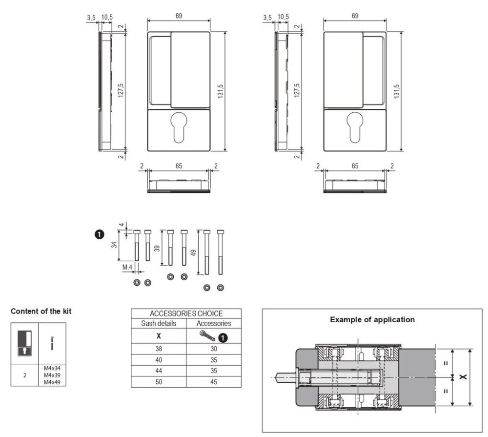 Ручка AGB Art. B300030032 WAVE под цилиндр брашированный матовый хром Киев - изображение 2