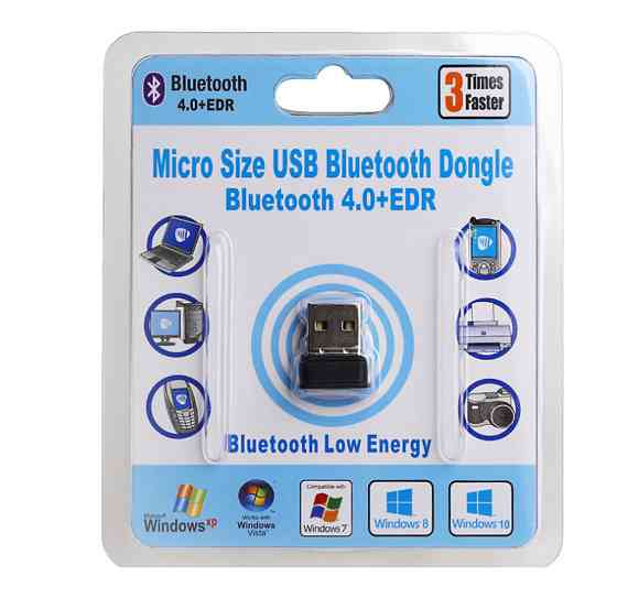 Bluetooth USB adapter v4.0 chip Broadcom, чорний Винница