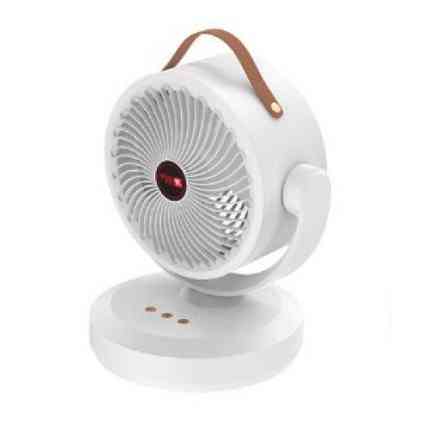 Вентилятор аккумуляторный Mini fan VU-05 FS-25 LED автовращение Белый Винница
