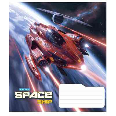 Тетрадь Школярик Space ship 36 листов клетка (036-3435K) Винница