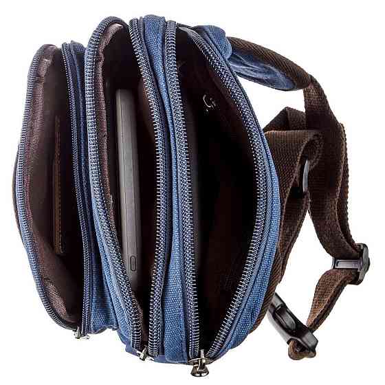 Бананка текстильна на пояс Vintage 20158 Синя Київ