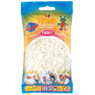 Набір для творчості Hama зелених сяючих намистин Midi 1000 шт (207-55) Вінниця - фото 1