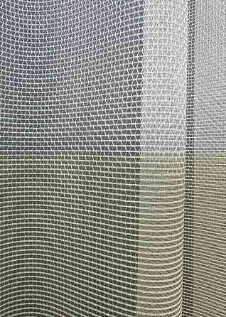 Тюль сітка льон колір білий з молочним 1744т Київ