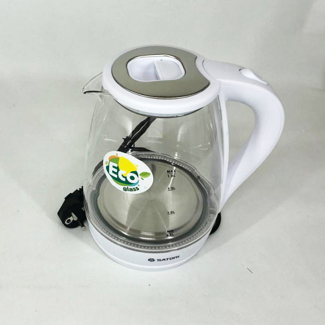 Бесшумный чайник Satori SGK-4105-WT 1.8 л 1500 Вт, Лучший KF-283 бюджетный электрочайник Киев - изображение 3