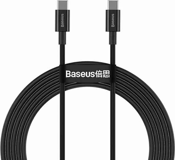 Кабель Type-C Baseus Superior Series для швидкого заряджання та передачі даних 100W 1m, колір чорний CATYS-B01 Одеса