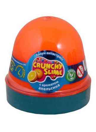 Лизун-антистрес TM Mr.Boo Crunchy slime Апельсин 120г., шт Київ