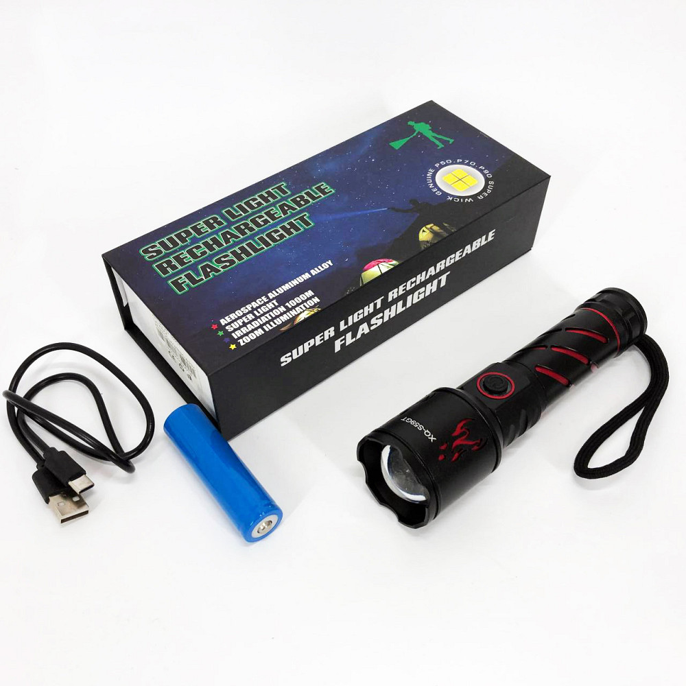 Кишеньковий міні ліхтар XQ-S59-GT, Переносний ручний потужний ліхтар Оригінальний ручний SP-99 Львів - фото 4