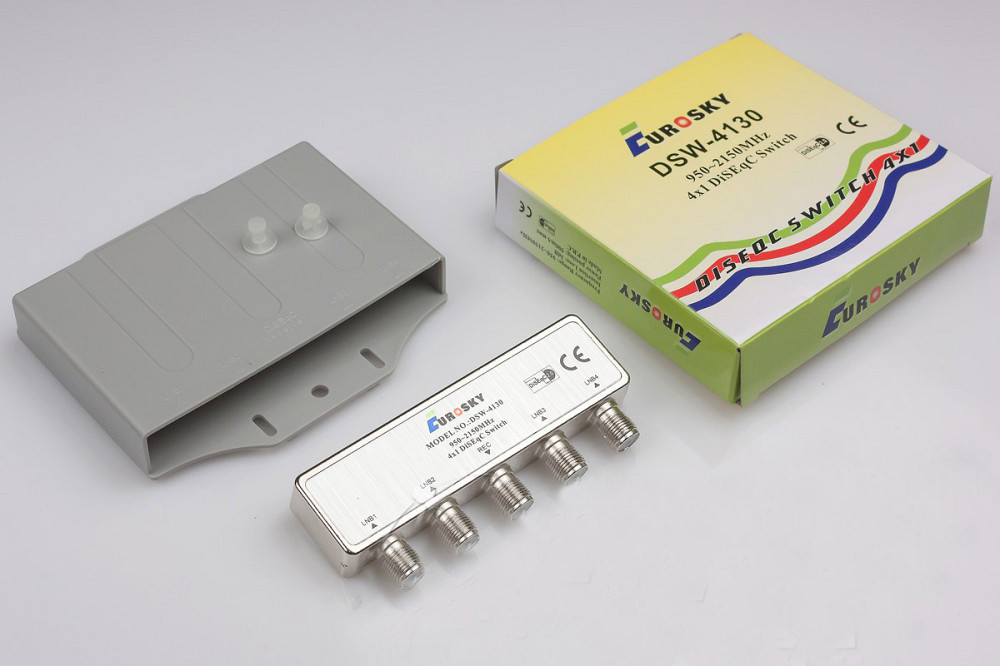 Коммутатор DiSEqC 2.0 4x1 Eurosky DSW-4130 в кожухе Винница - изображение 2
