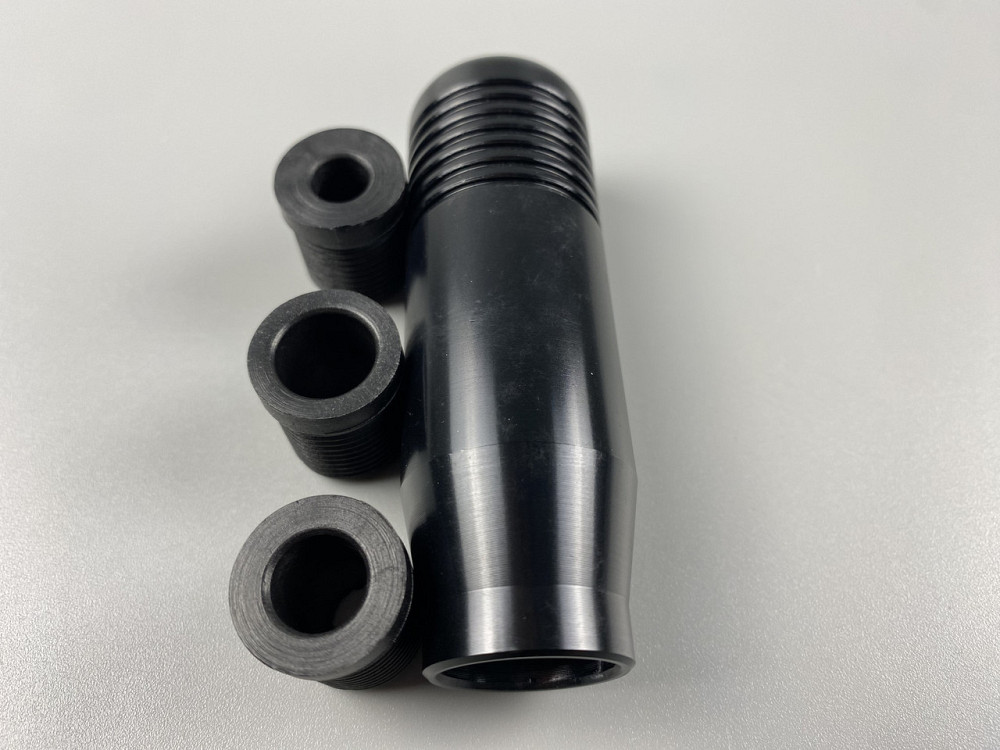 Наконечник на ручку кп, набалдашник на коробку передач ручка кп + 3 штуцери в комплекті чорний Мукачево - фото 7