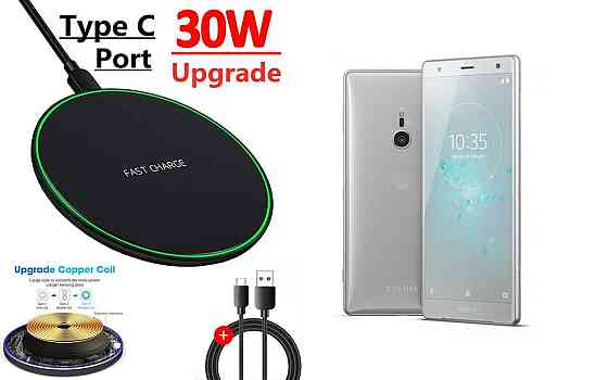 Бездротовий зарядний пристрій Copper до 30W для Oppo Find X5, Find X5 Pro, USB-C, LED Київ