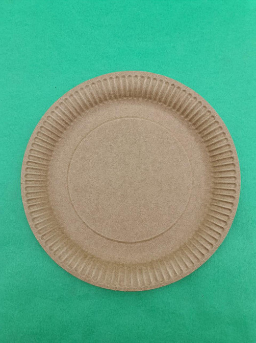 Тарілка паперова 23см Крафт 50шт (1 пач.) Харків - фото 4