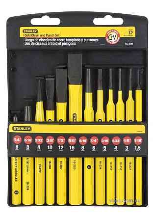 Набір Зубила і пробійники слюсарні STANLEY. 12 шт. Одеса