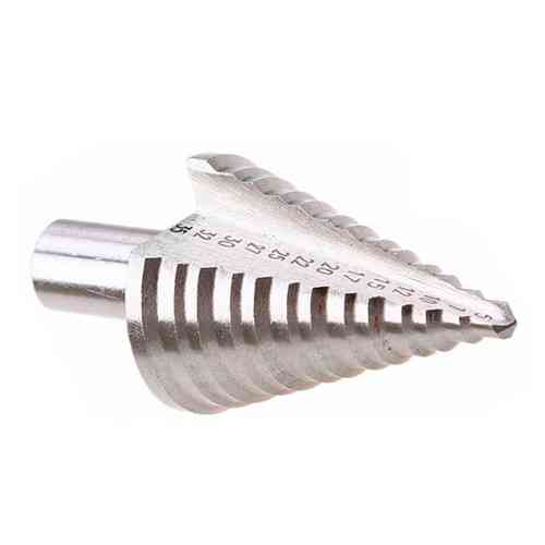 Ступенчатое HSS сверло по металлу 5-35 мм, титановое покрытие, универсальное для листового металла Киев