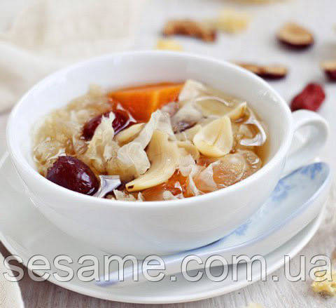 Коралловый гриб белый Фунгус, снежный гриб, серебряные ушки Shanyuan 1кг (Китай) Харьков - изображение 3