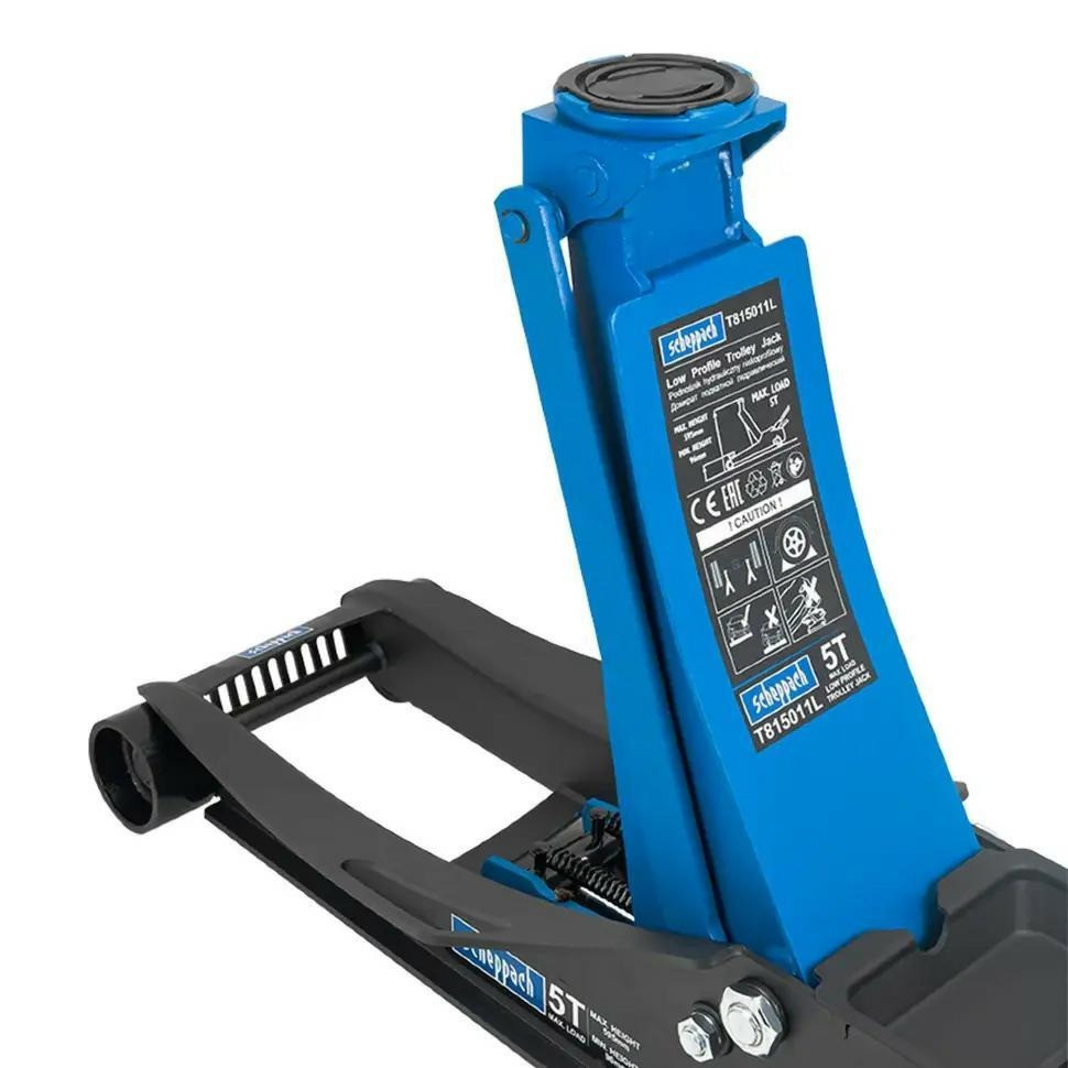 Домкрат 5т підкатний (96-595мм) з педаллю Scheppach SCH-T815011L Одеса - фото 4