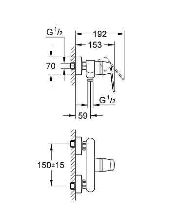 Змішувач для душу Grohe Eurosmart Cosmopolitan (32837000)   ( 24174 ) Харьков
