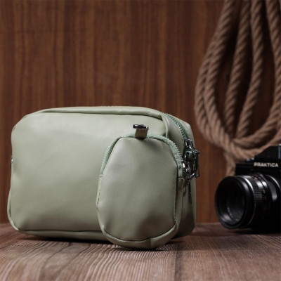 Сумка Vintage Жіноча крос-боді з монетницею з екошкіри Фісташкова (22797) Вінниця - фото 6