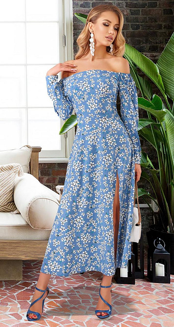 Плаття в довжині міді з розрізом Київ - фото 3