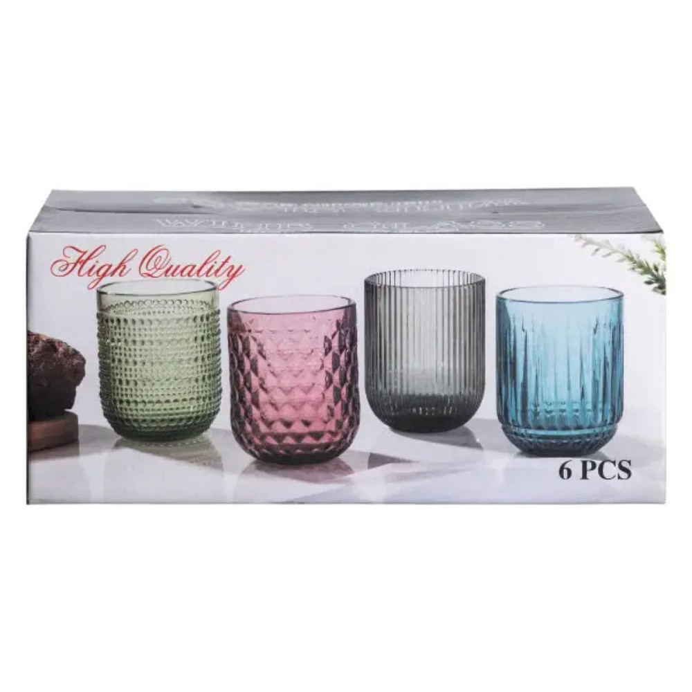 Yiwu Набір склянок 6 шт по 250 мл Прозорий HP-19-105 Киев - изображение 3