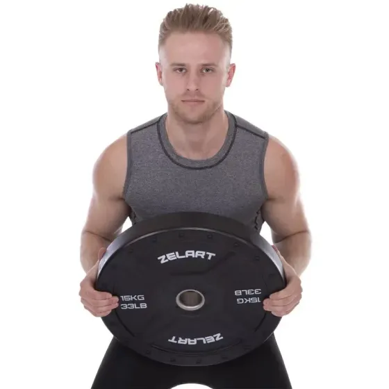 Диск бамперний для кросфіта 15 кг Zelart TA-2258-15 Київ