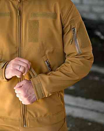 Демісезонний тактичний костюм софтшел DEMENTIOZ кайот ВТ6839 Одеса