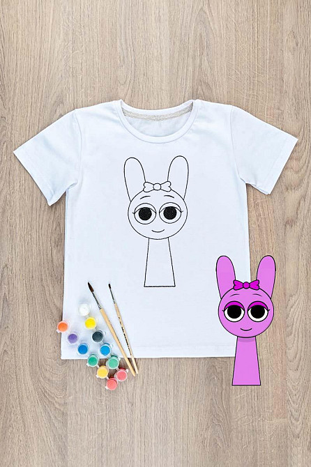 Футболка-раскраска детская Спрунки Пинки Юрма одяг Киев - изображение 2