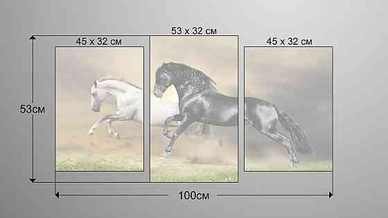 Модульна картина Коні Art-73_3 Київ