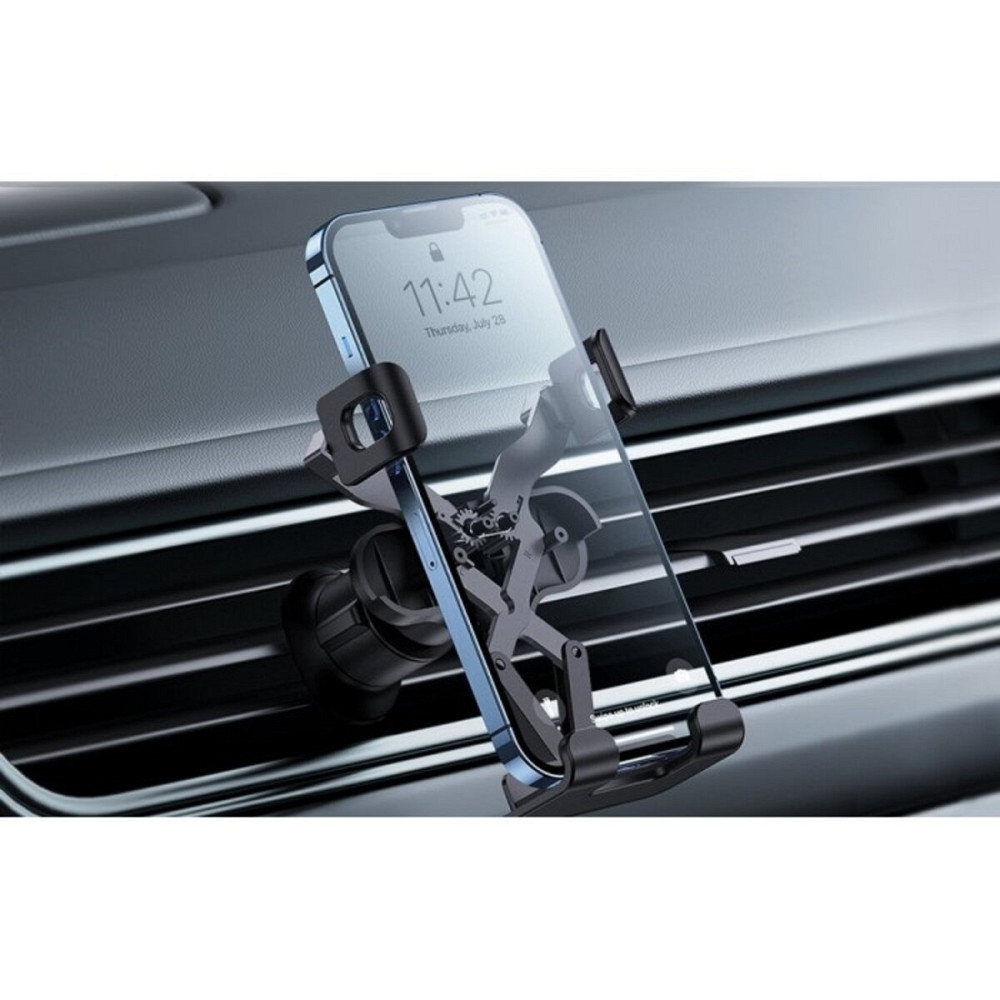 Тримач для мобiльного Baseus Stable Gravitational Car Mount Lite (Air Outlet Version) black Київ - фото 5